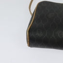 Christian Dior Honeycomb Canvas Shoulder Bag PVC Black Auth BA3916-15