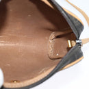 Christian Dior Honeycomb Canvas Shoulder Bag PVC Black Auth BA3916-17