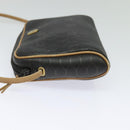 Christian Dior Honeycomb Canvas Shoulder Bag PVC Black Auth BA3916-3