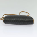 Christian Dior Honeycomb Canvas Shoulder Bag PVC Black Auth BA3916-5