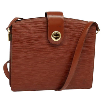 LOUIS VUITTON Epi Capuchin Shoulder Bag Brown M52343 LV Auth BA3920