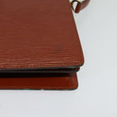 LOUIS VUITTON Epi Capuchin Shoulder Bag Brown M52343 LV Auth BA3920-15