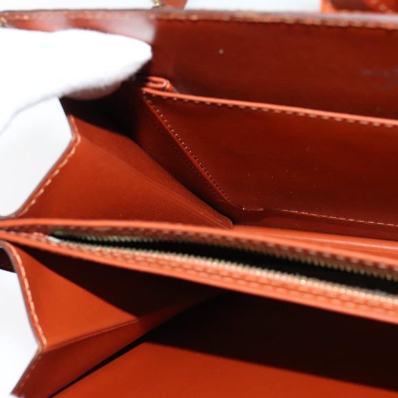 LOUIS VUITTON Epi Capuchin Shoulder Bag Brown M52343 LV Auth BA3920