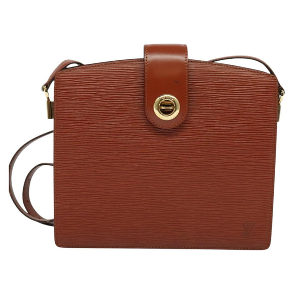LOUIS VUITTON Epi Capuchin Shoulder Bag Brown M52343 LV Auth BA3920