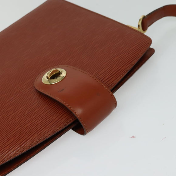 LOUIS VUITTON Epi Capuchin Shoulder Bag Brown M52343 LV Auth BA3920