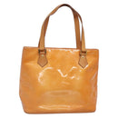 LOUIS VUITTON Monogram Vernis Houston Bag Marshmallow Pink M91302 LV Auth BA3921-1