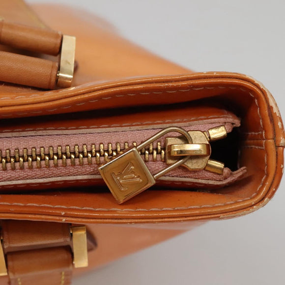 LOUIS VUITTON Monogram Vernis Houston Bag Marshmallow Pink M91302 LV Auth BA3921