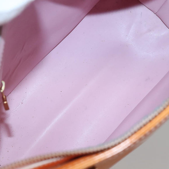 LOUIS VUITTON Monogram Vernis Houston Bag Marshmallow Pink M91302 LV Auth BA3921