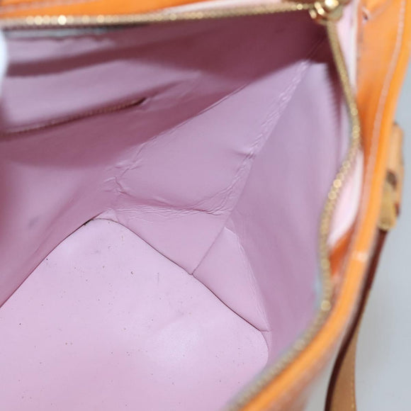LOUIS VUITTON Monogram Vernis Houston Bag Marshmallow Pink M91302 LV Auth BA3921