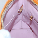 LOUIS VUITTON Monogram Vernis Houston Bag Marshmallow Pink M91302 LV Auth BA3921-20