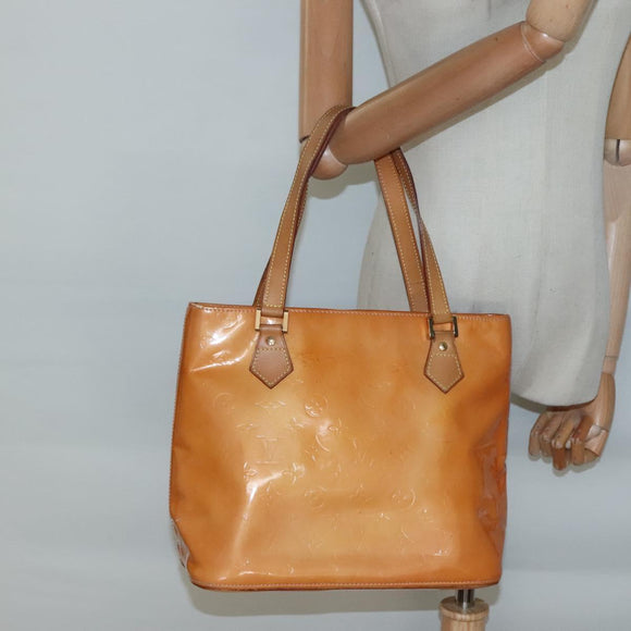 LOUIS VUITTON Monogram Vernis Houston Bag Marshmallow Pink M91302 LV Auth BA3921