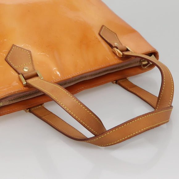 LOUIS VUITTON Monogram Vernis Houston Bag Marshmallow Pink M91302 LV Auth BA3921