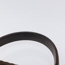 BALLY Hand Bag Suede Brown Gold Auth BA3925-8