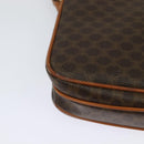 CELINE Macadam Canvas Shoulder Bag PVC Leather Brown Gold Auth BA3927-12