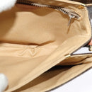 CELINE Macadam Canvas Shoulder Bag PVC Leather Brown Gold Auth BA3927-18