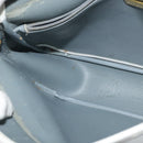 Christian Dior Honeycomb Canvas Chain Shoulder Bag PVC White Gold Auth BA3929-18