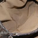 FENDI Zucca Canvas Chain Tote Bag Brown Black gold Auth BA393-11