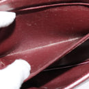 Christian Dior Shoulder Bag Leather Bordeaux Gold Auth BA3931-11