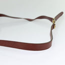 Christian Dior Shoulder Bag Leather Bordeaux Gold Auth BA3931-7