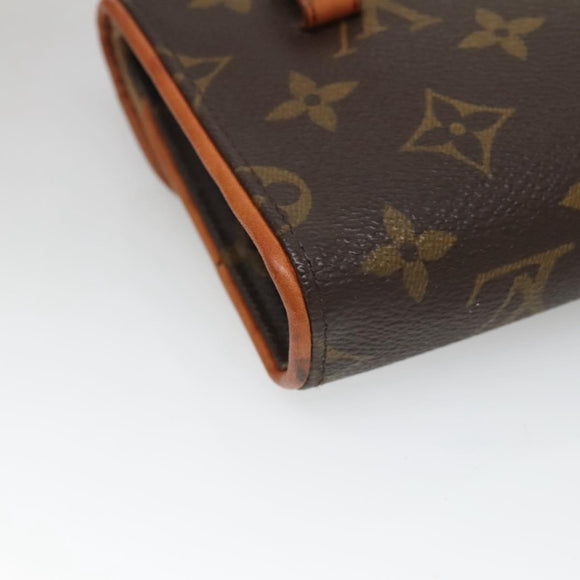 LOUIS VUITTON Monogram Pochette Florentine Waist Bag M51855 LV Auth BA3938