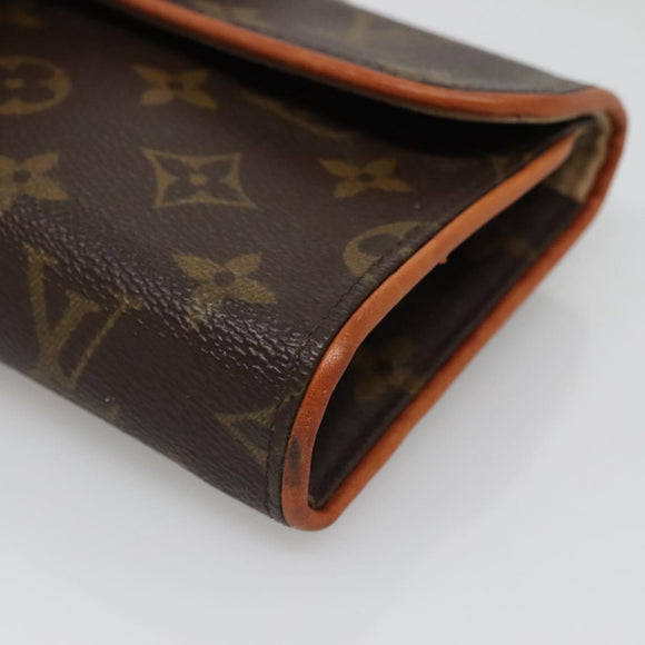 LOUIS VUITTON Monogram Pochette Florentine Waist Bag M51855 LV Auth BA3938