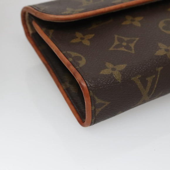 LOUIS VUITTON Monogram Pochette Florentine Waist Bag M51855 LV Auth BA3938