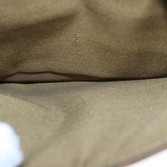 FENDI Zucca Canvas Hand Bag Brown Black gold Auth BA394V