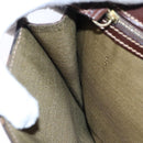 FENDI Zucca Canvas Hand Bag Brown Black gold Auth BA394V-19