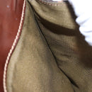 FENDI Zucca Canvas Hand Bag Brown Black gold Auth BA394V-23