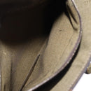 FENDI Zucca Canvas Hand Bag Brown Black gold Auth BA394V-25