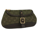 LOUIS VUITTON Monogram Mini Ansophie Pouch TST Khaki M92698 LV Auth BA3941V-1
