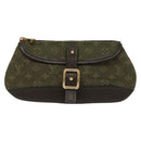 LOUIS VUITTON Monogram Mini Ansophie Pouch TST Khaki M92698 LV Auth BA3941V-13