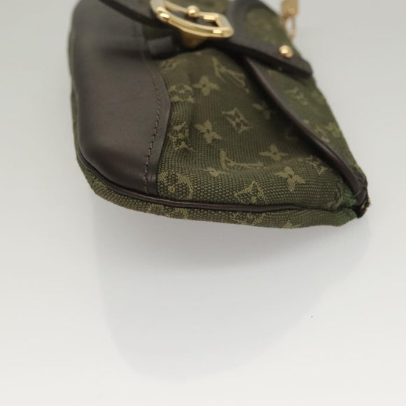 LOUIS VUITTON Monogram Mini Ansophie Pouch TST Khaki M92698 LV Auth BA3941V