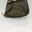 LOUIS VUITTON Monogram Mini Ansophie Pouch TST Khaki M92698 LV Auth BA3941V-4