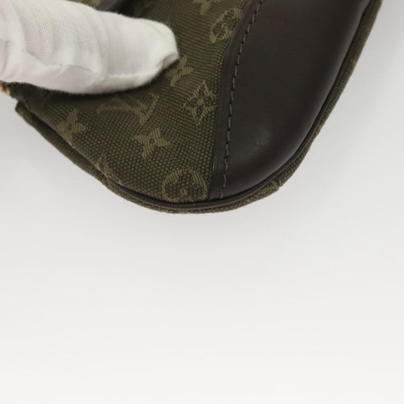 LOUIS VUITTON Monogram Mini Ansophie Pouch TST Khaki M92698 LV Auth BA3941V