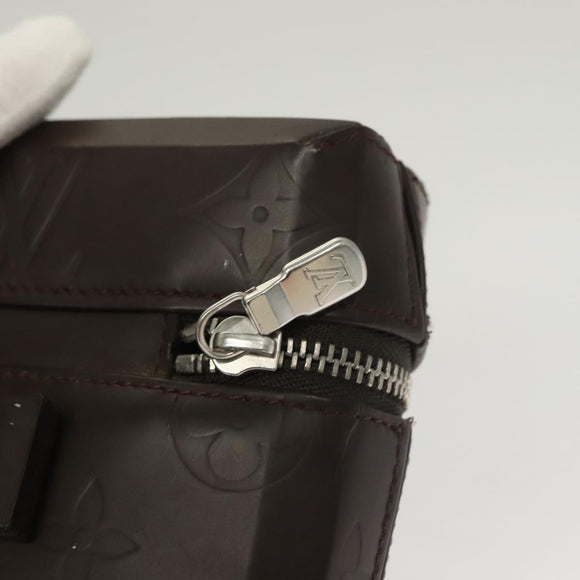 LOUIS VUITTON Monogram Lace Ray Pouch Brown M46550 LV Auth BA3945