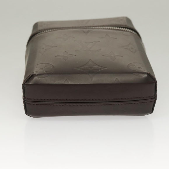 LOUIS VUITTON Monogram Lace Ray Pouch Brown M46550 LV Auth BA3945