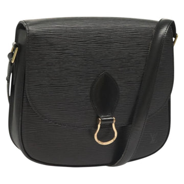 LOUIS VUITTON Epi Saint Cloud GM Shoulder Bag Black Noir M52192 LV Auth BA3946