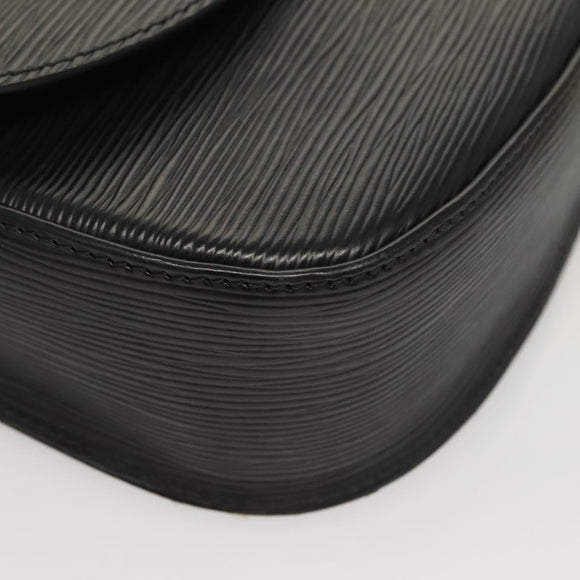 LOUIS VUITTON Epi Saint Cloud GM Shoulder Bag Black Noir M52192 LV Auth BA3946