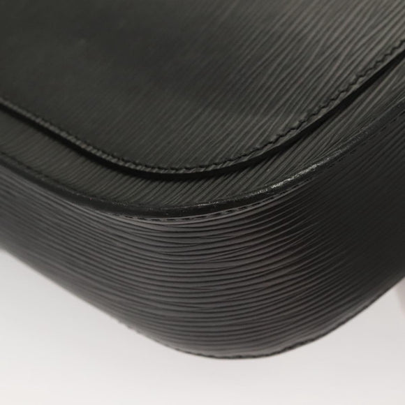 LOUIS VUITTON Epi Saint Cloud GM Shoulder Bag Black Noir M52192 LV Auth BA3946