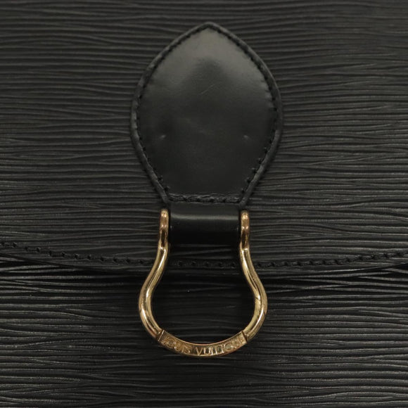 LOUIS VUITTON Epi Saint Cloud GM Shoulder Bag Black Noir M52192 LV Auth BA3946