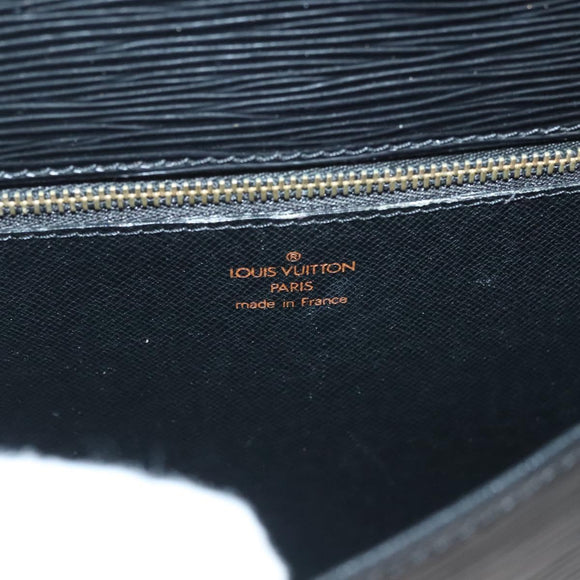 LOUIS VUITTON Epi Saint Cloud GM Shoulder Bag Black Noir M52192 LV Auth BA3946