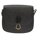 LOUIS VUITTON Epi Saint Cloud GM Shoulder Bag Black Noir M52192 LV Auth BA3946-2