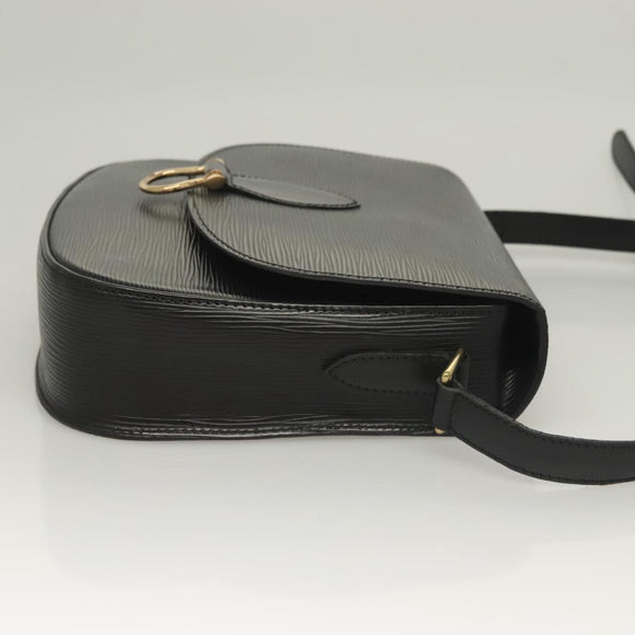 LOUIS VUITTON Epi Saint Cloud GM Shoulder Bag Black Noir M52192 LV Auth BA3946