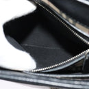 BURBERRY Shoulder Bag Leather Black Silver Auth BA3949-20