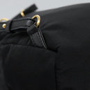 Stella MacCartney Backpack Nylon Gold Black Auth BA395-16