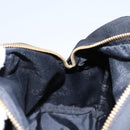 Stella MacCartney Backpack Nylon Gold Black Auth BA395-24