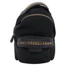 Stella MacCartney Backpack Nylon Gold Black Auth BA395-2