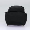 Stella MacCartney Backpack Nylon Gold Black Auth BA395-9
