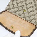 GUCCI GG Supreme Pouch PVC Beige Gold Auth BA3951-13